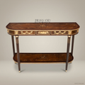 Louis XVI Neoclassical Console Table with Marquetry & Gilt Bronze Mounts