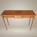 Louis XVI Neoclassical Console Table | Gold-Carved Solid Wood