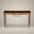 Louis XVI Neoclassical Console Table with Gilt Bronze Ormolu Mounts