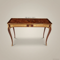 Louis XV Console Table – Marquetry Top & Gilded Bronze Mounts