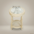Round Corner Table - Canape - Off White