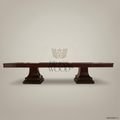 Neoclassical Ebony & Gold Dining Suite