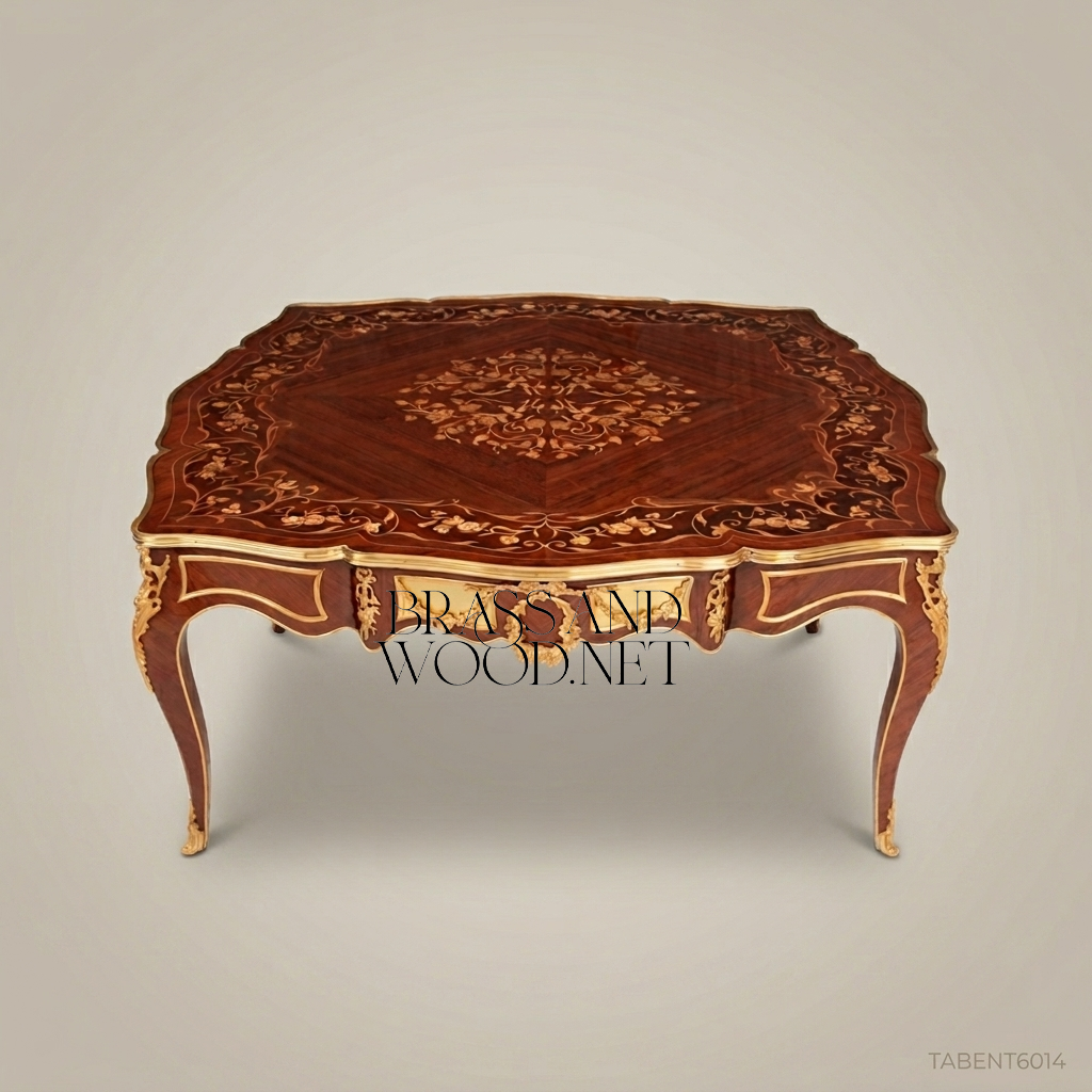 Louis XV Marquetry Coffee Table with Ormolu Mounts