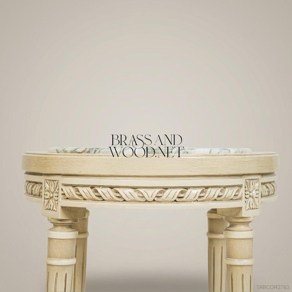 Round Corner Table - Canape - Off White