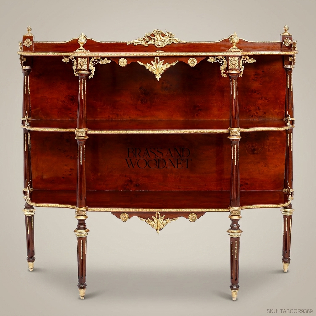Louis XVI Mahogany & Gilt Bronze Étagère – Open Display Shelf