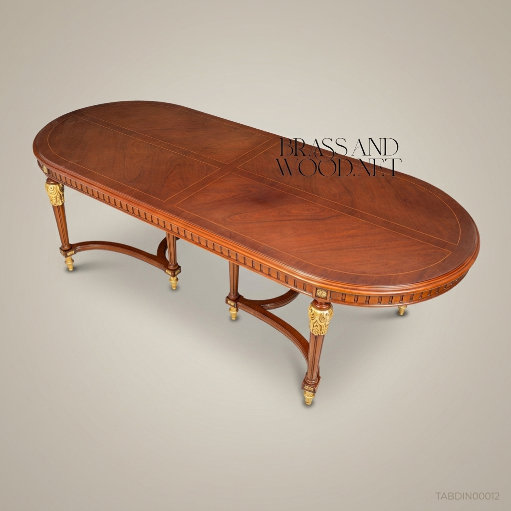 Louis XVI Gilt Carved Complete Dining Suite