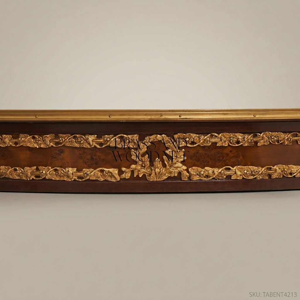 Louis XVI Neoclassical Oval Side Table with Floral Marquetry Top & Gilt Bronze Mounts