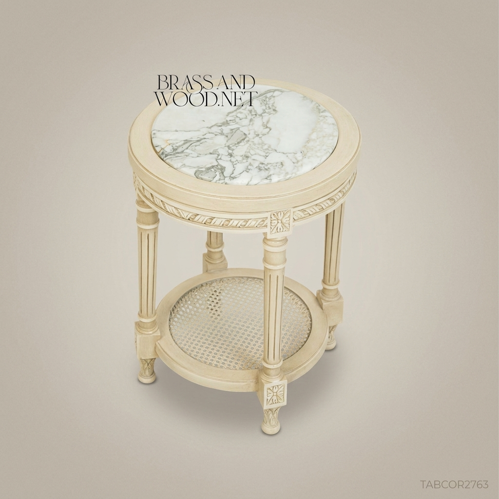 Round Corner Table - Canape - Off White