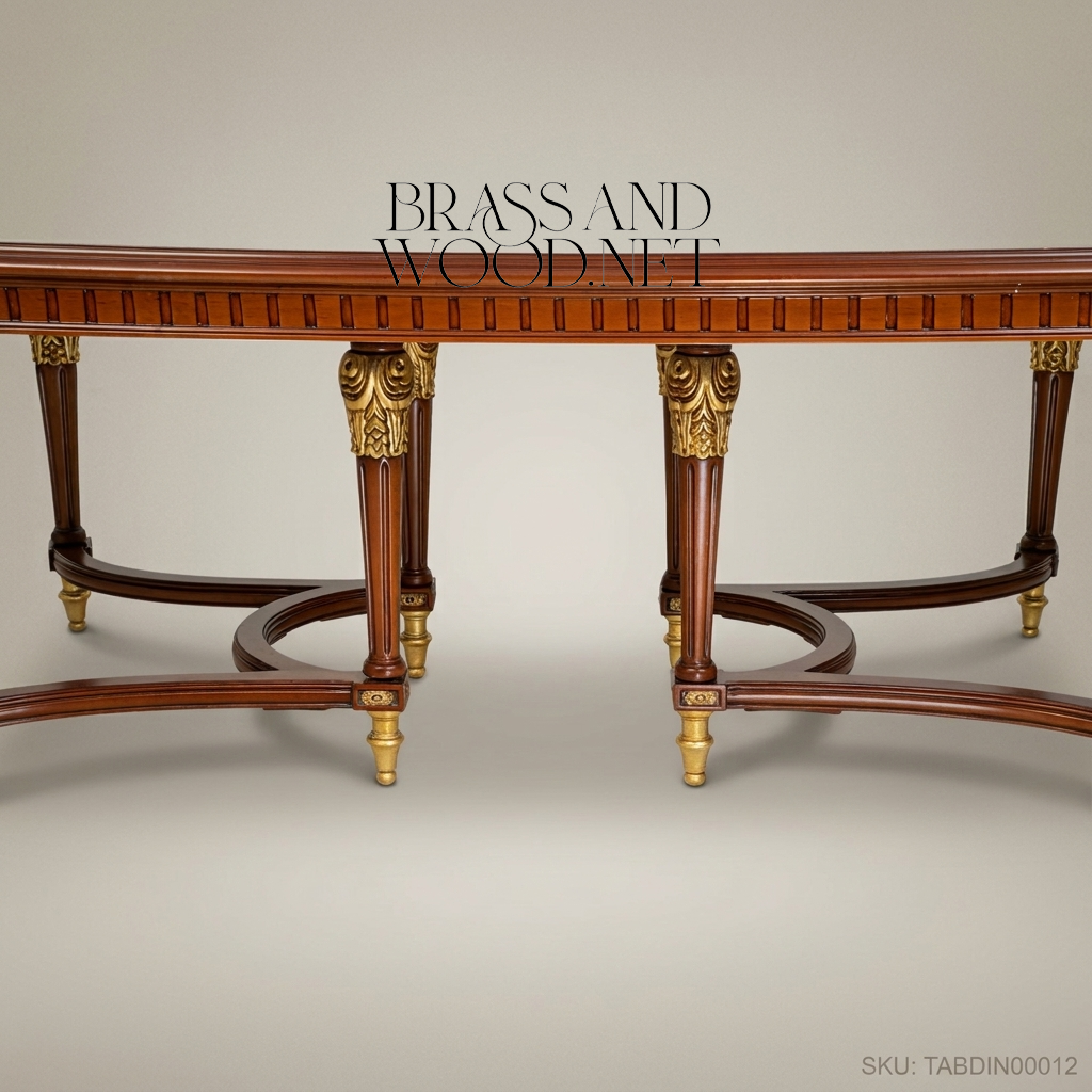 Louis XVI Gilt Carved Complete Dining Suite
