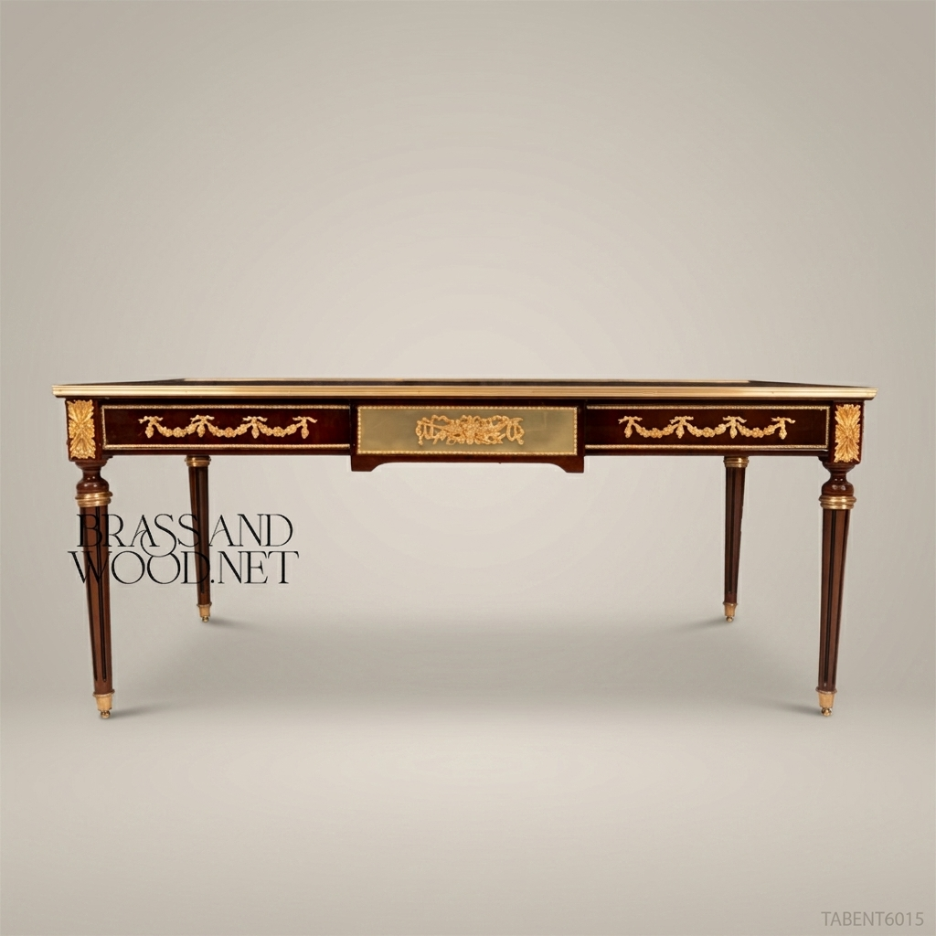 Louis XVI Writing Desk – Marquetry Top & Ormolu Bronze Mounts