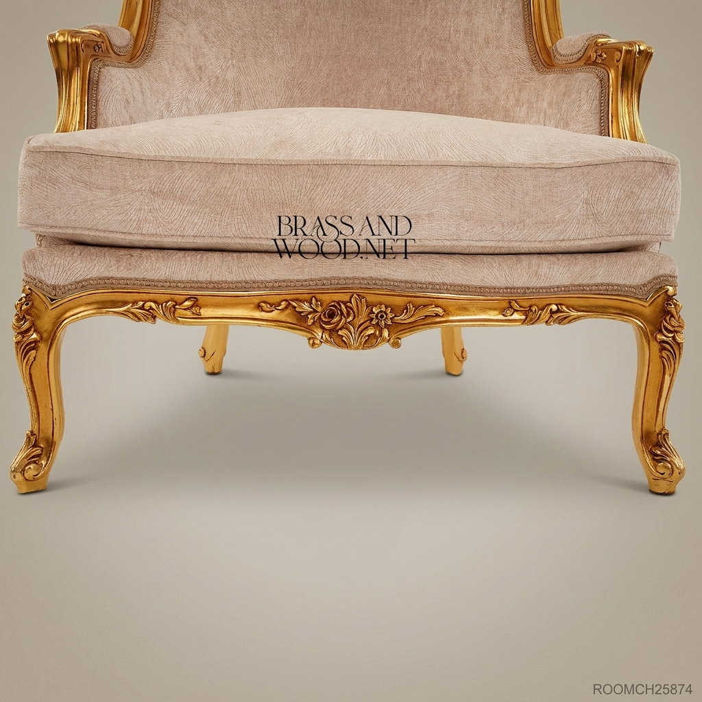 Rococo Gilt Carved Velvet Salon Suite