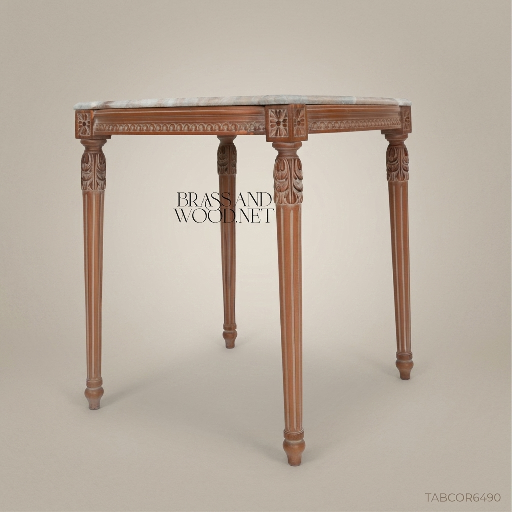 Louis XVI Heritage Salon Set — Hand-Carved Tufted Hardwood Frame