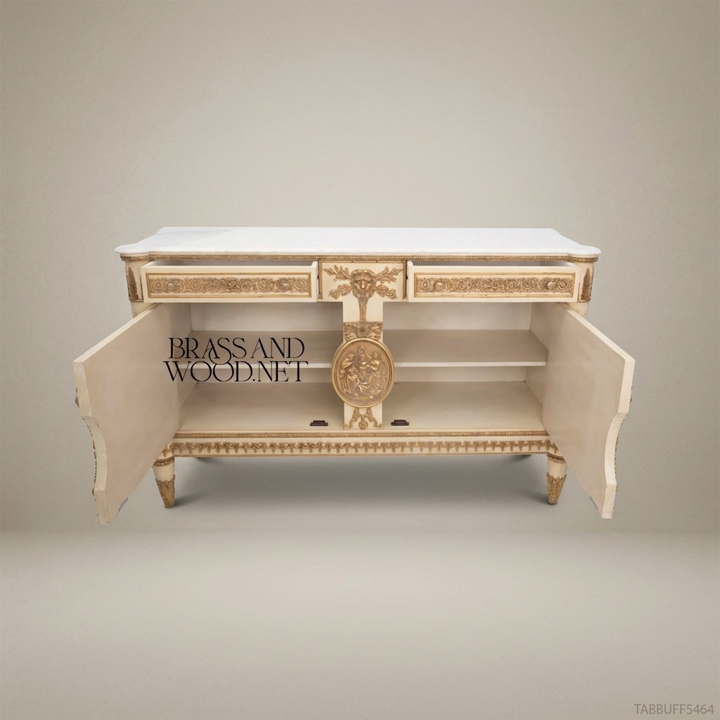 Royal Carved Dining Buffet with Mirror — 550cm
