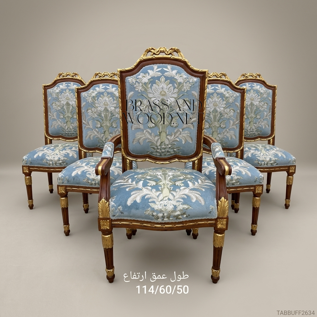 Louis XVI Gilt Marquetry Complete Dining Suite