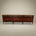 Brass & Wood Neoclassical Gilt-Bronze Buffet — 200cm