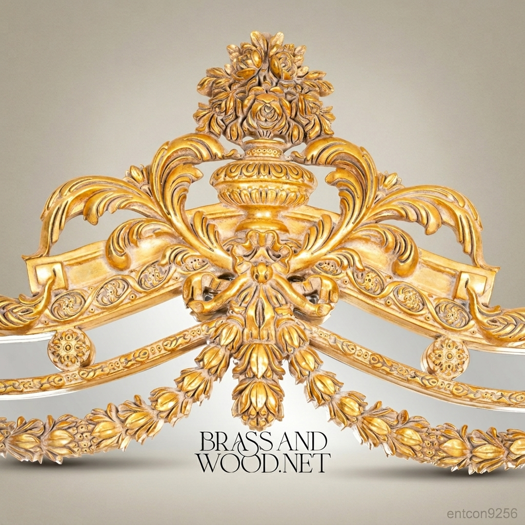 Louis XVI Gilt Console Table with Mirror – Gold Leaf & Marble