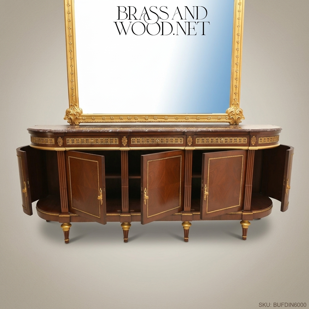 Louis XVI Gilt Carved Complete Dining Suite