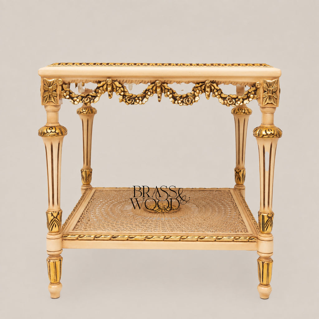 Hand-Painted Coffee & Corner Table Set