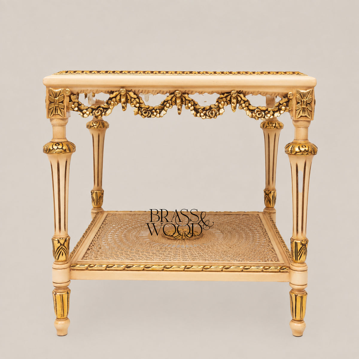 Hand-Painted Coffee & Corner Table Set