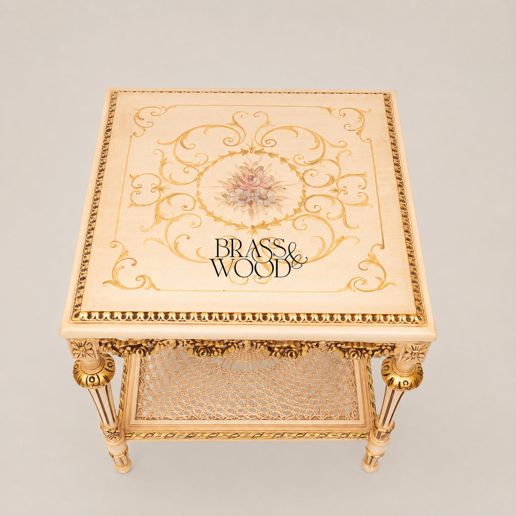Hand-Painted Coffee & Corner Table Set