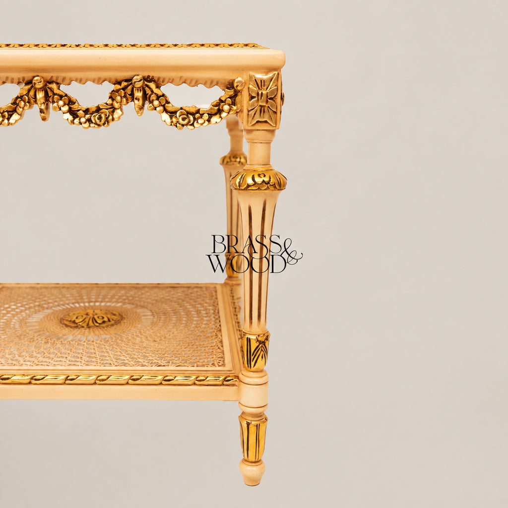 Hand-Painted Coffee & Corner Table Set