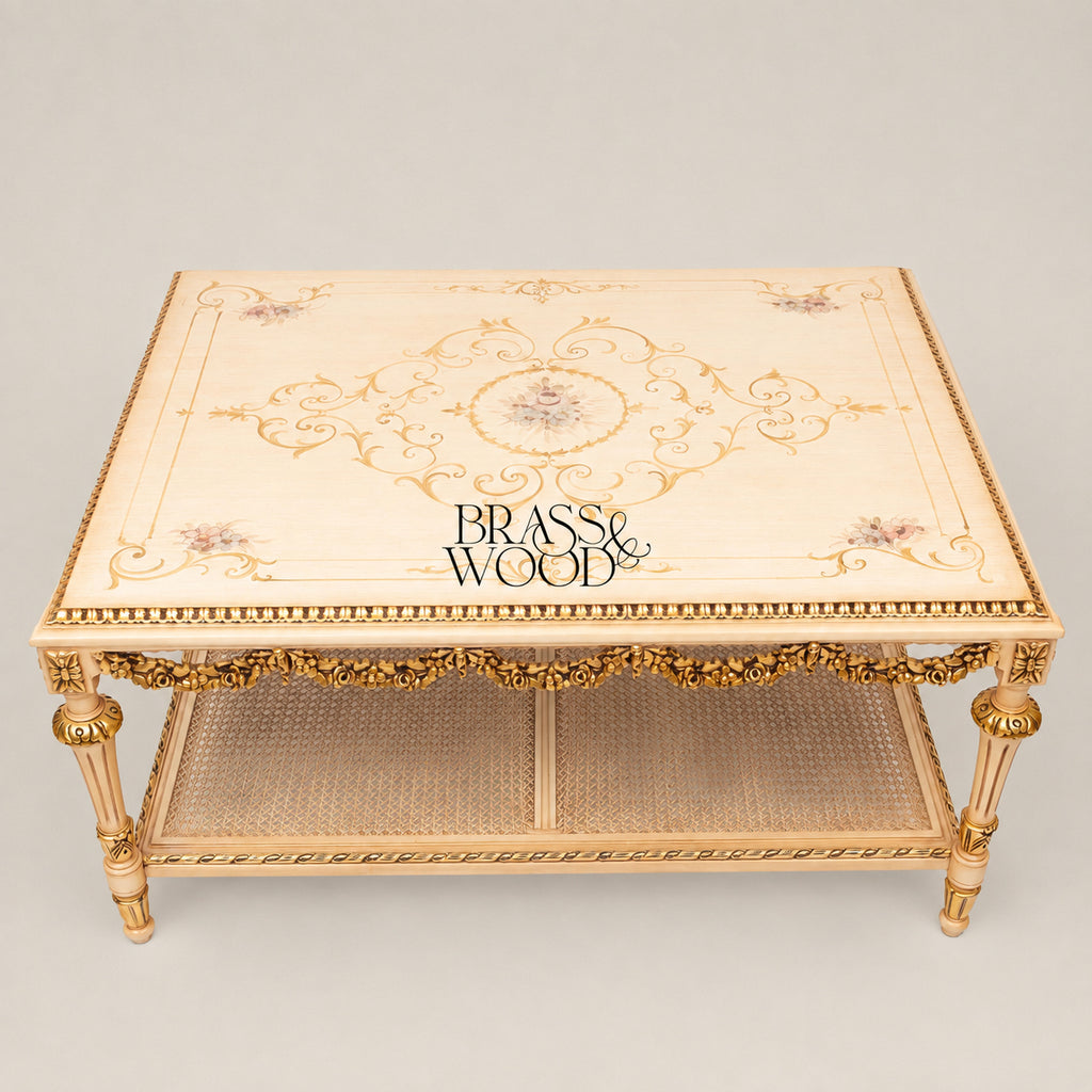 Hand-Painted Coffee & Corner Table Set