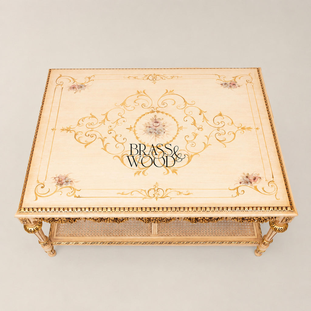 Hand-Painted Coffee & Corner Table Set