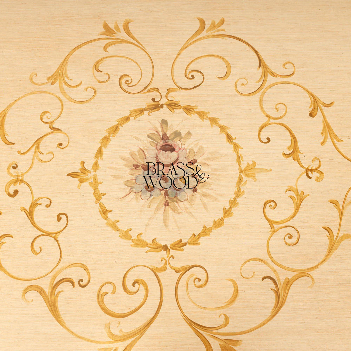 Hand-Painted Coffee & Corner Table Set