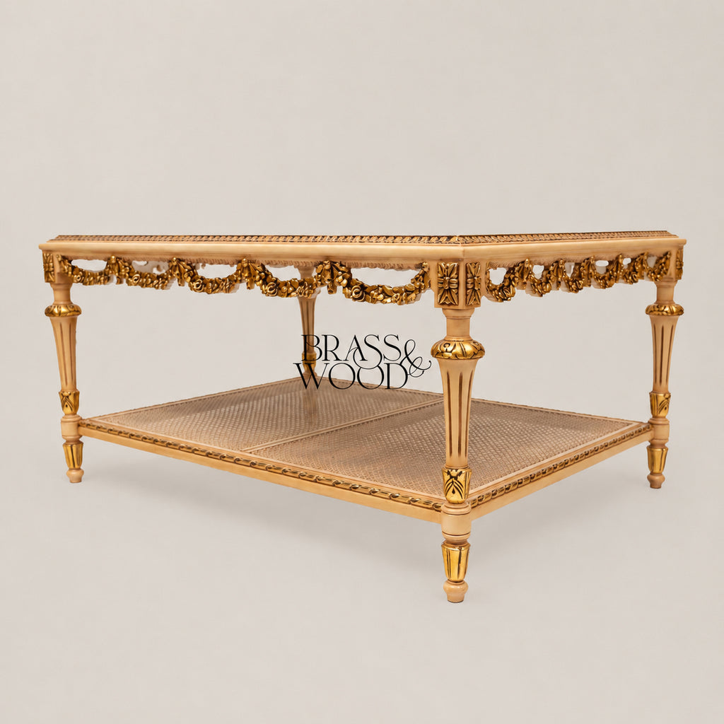Hand-Painted Coffee & Corner Table Set