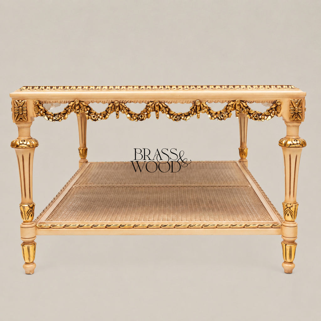 Hand-Painted Coffee & Corner Table Set