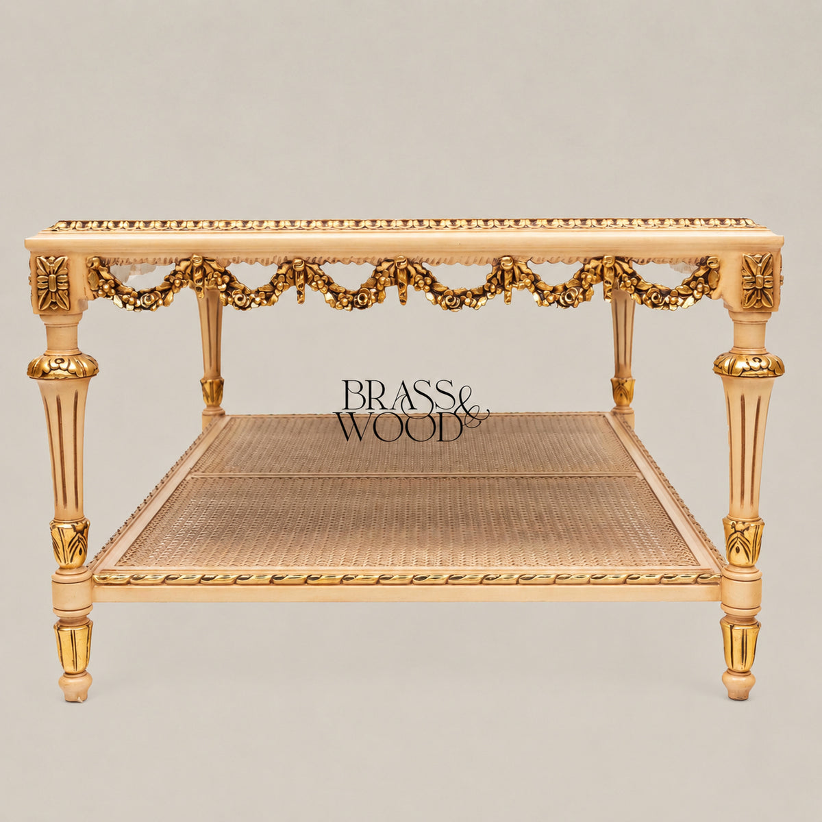 Hand-Painted Coffee & Corner Table Set