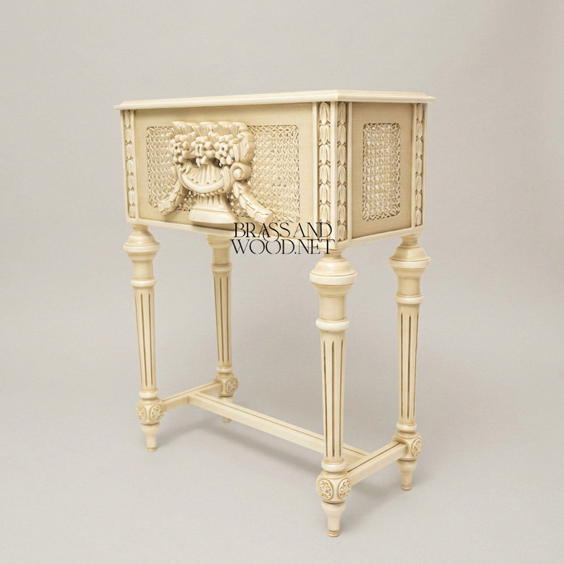 Wooden Planter Cachepot - Beige