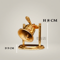 Brass Ship Bell on Oval Stand - Swinging Clapper