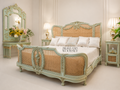 غرفة نوم كانيه لوي الخامس عشر بلون كريمي عتيق