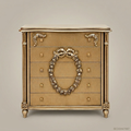 Neoclassical Chest of Drawers with Carved Laurel Wreath