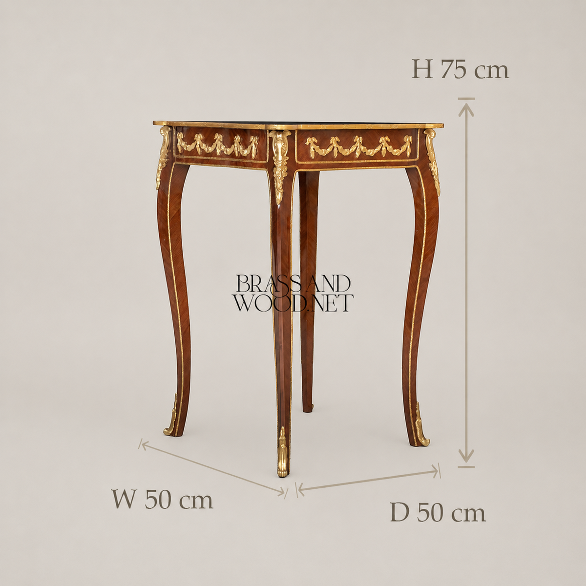 Louis XV Marquetry Coffee & Corner Table Set with Gilt Bronze Mounts
