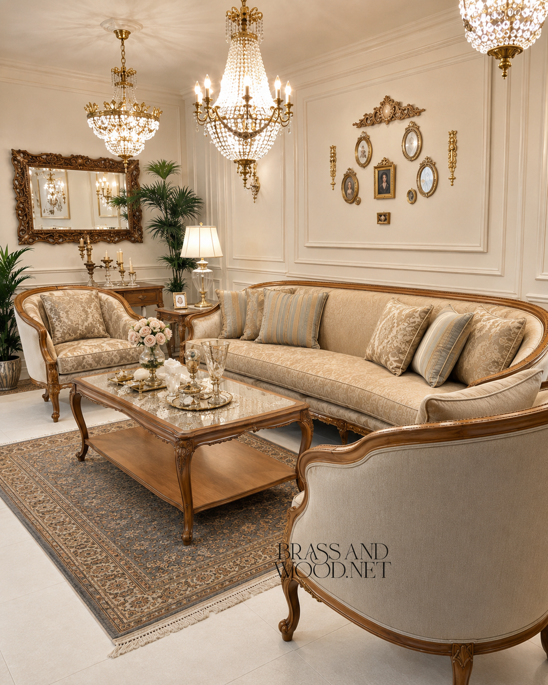 طقم صالون نيوكلاسيكي — SALSET9939