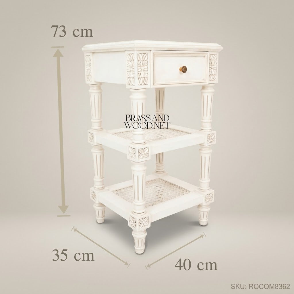 Louis XVI Ivory Garland Bedroom Set