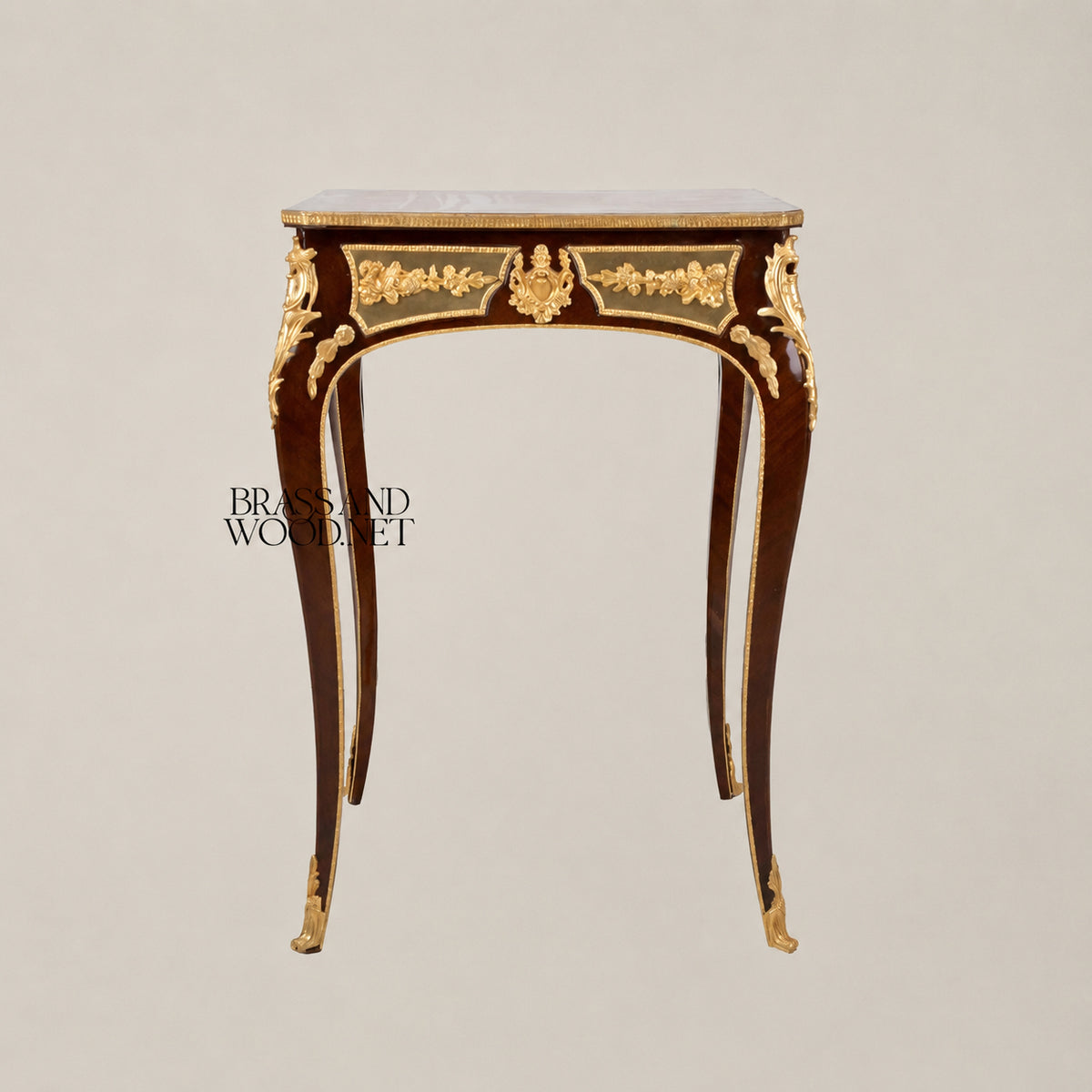 Grand Square Marquetry Coffee & Corner Table Set
