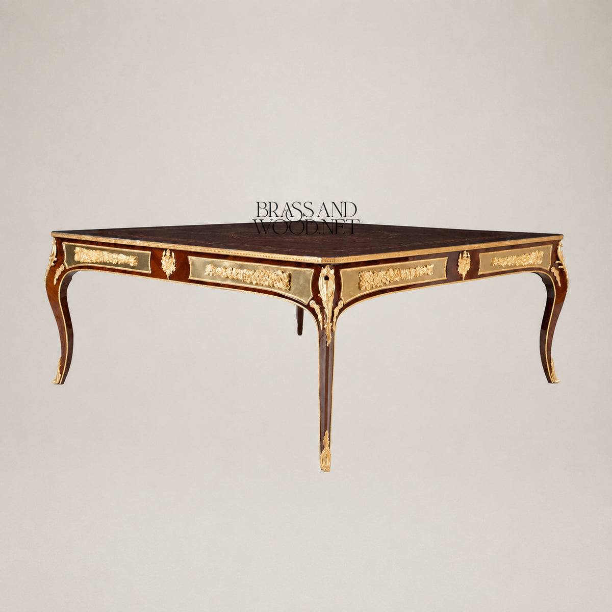 Grand Square Marquetry Coffee & Corner Table Set