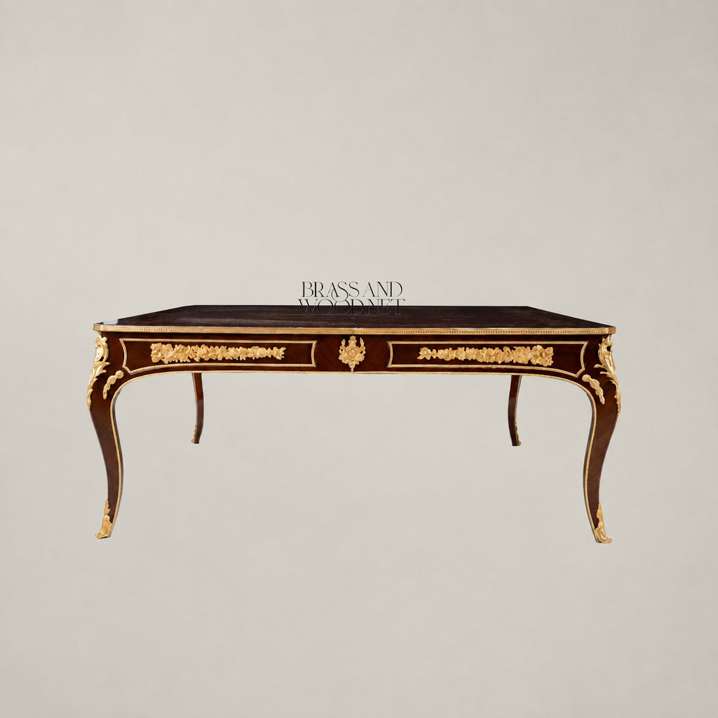 Square-Top Marquetry Coffee & Corner Table Set