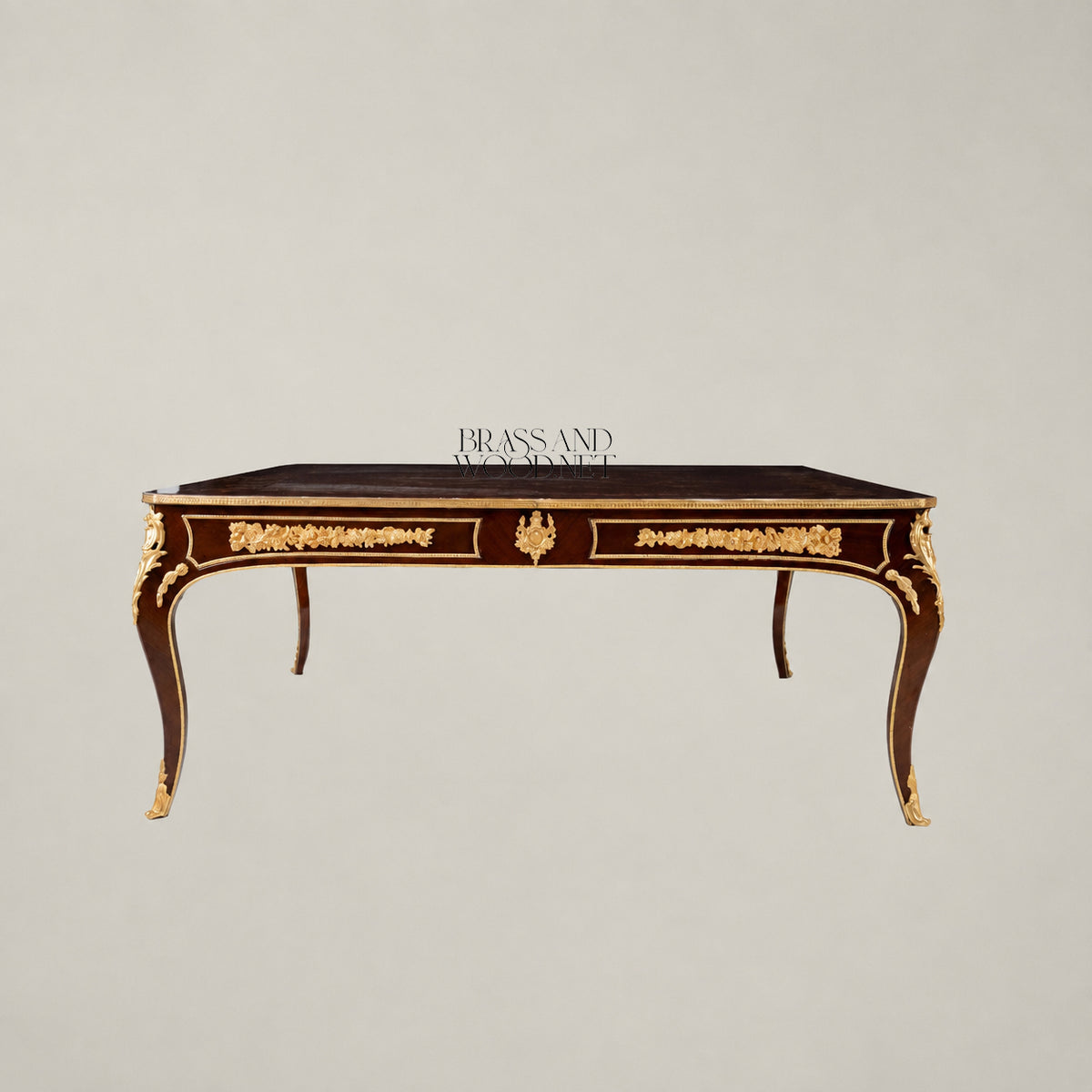 Square-Top Marquetry Coffee & Corner Table Set