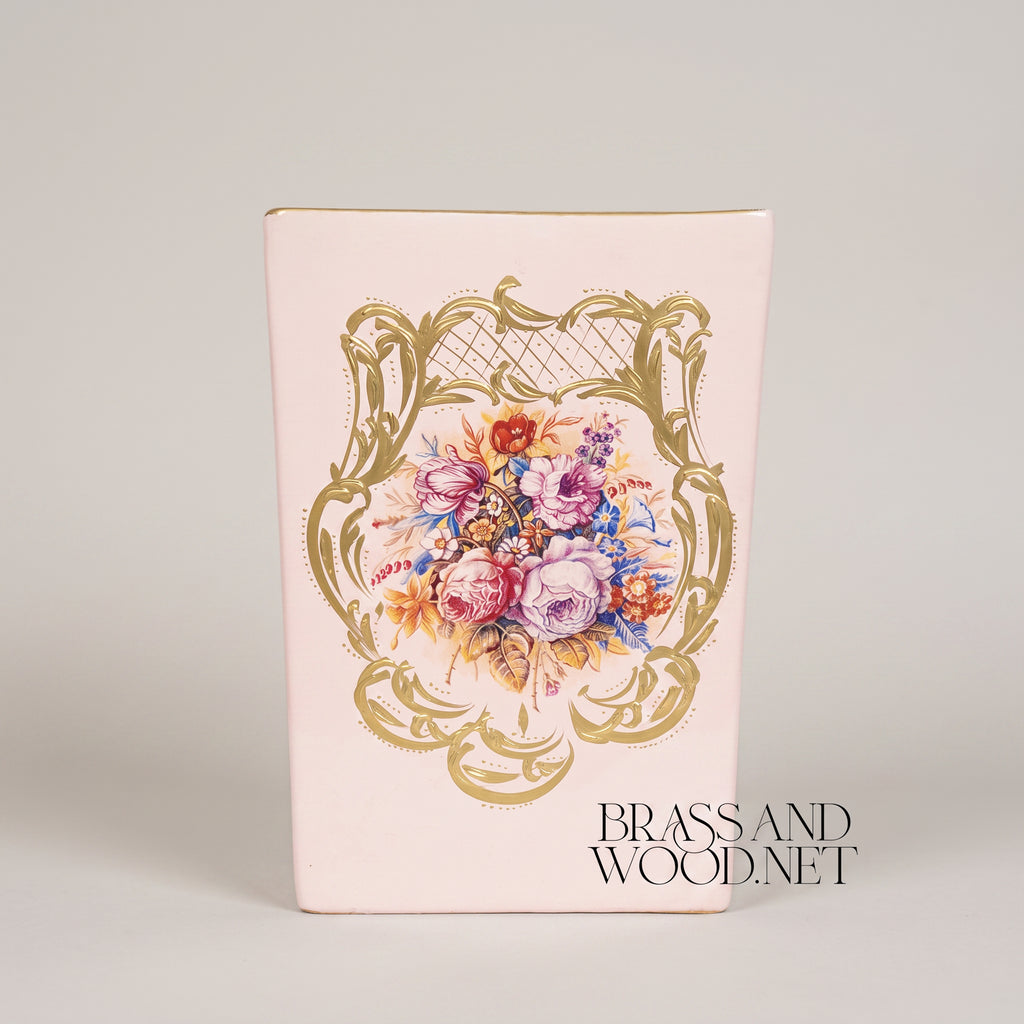 Square Ceramic Planter Cachepot - Rose