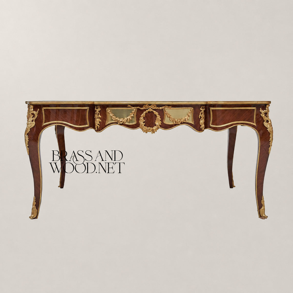 Louis XV Marble & Marquetry Table Set of 3