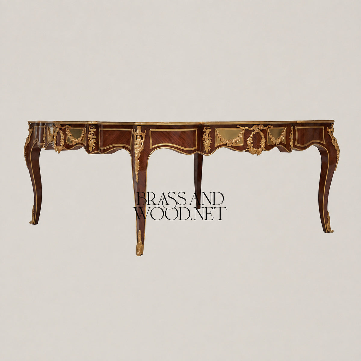 Louis XV Marble & Marquetry Table Set of 3
