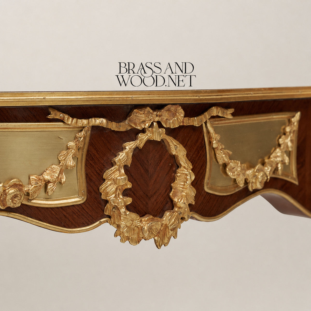 Louis XV Marble & Marquetry Table Set of 3