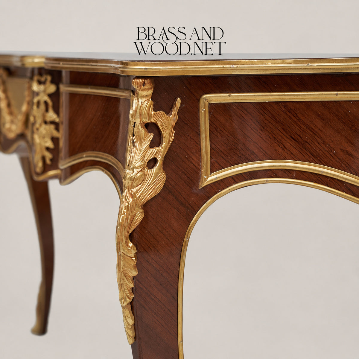 Louis XV Marble & Marquetry Table Set of 3