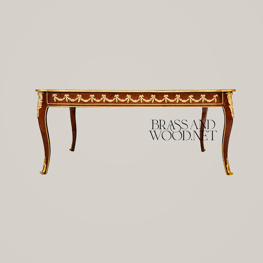Louis XV Marquetry Coffee & Corner Table Set with Gilt Bronze Mounts
