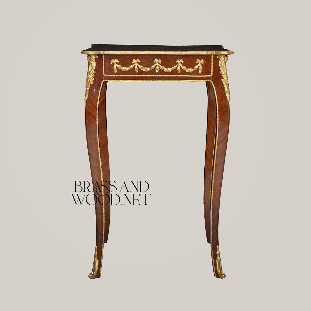 Louis XV Marquetry Coffee & Corner Table Set with Gilt Bronze Mounts