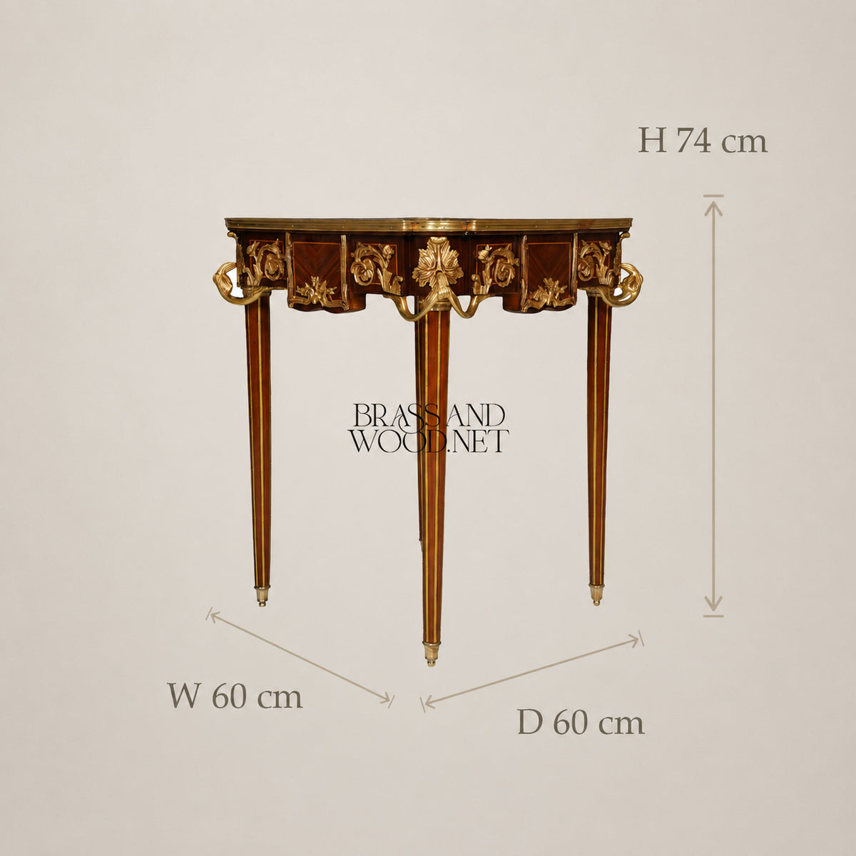 Louis XV Rosewood & Satinwood Marquetry Table Set